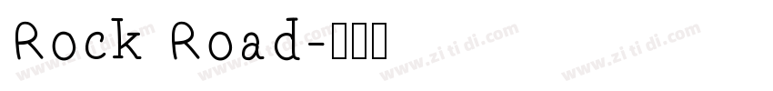 Rock Road字体转换